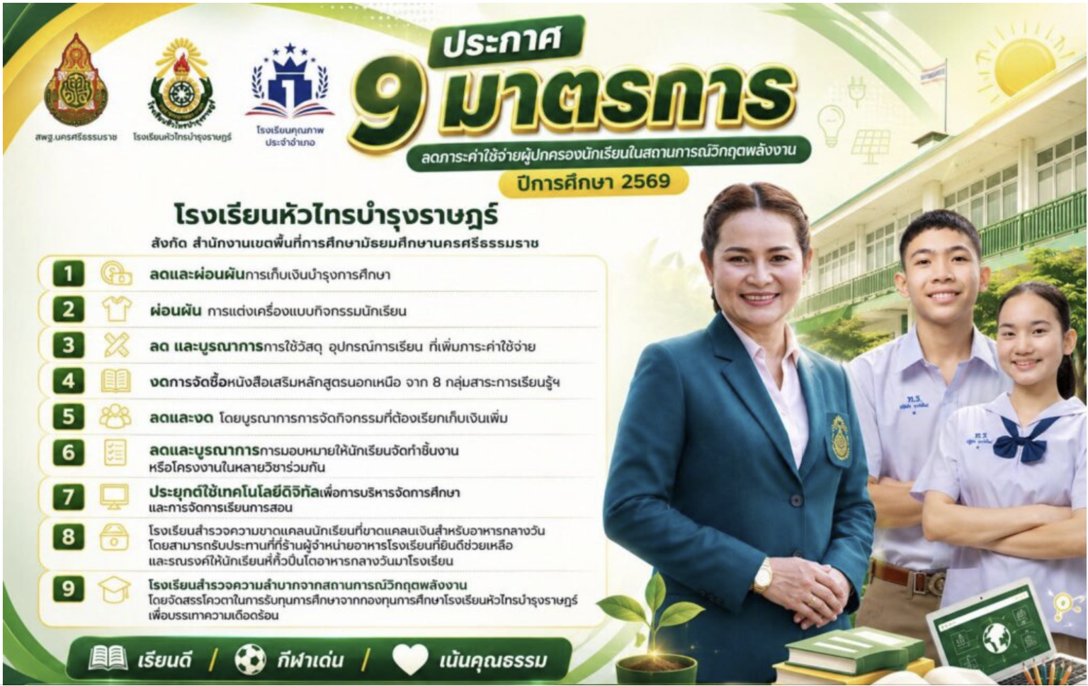 ประกาศมาตรการลดภาระค่าใช้จ่ายผู้ปกครองนักเรียนในสถานการณ์วิกฤตพลังงาน ...